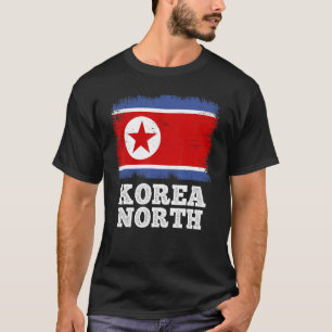 Vintage Flag Korea North Country Retro Flag North  T-Shirt