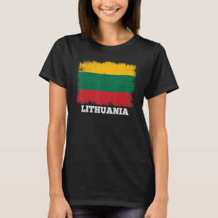 Vintage Flag Lithuania Country Retro Flag Lithuani T-Shirt