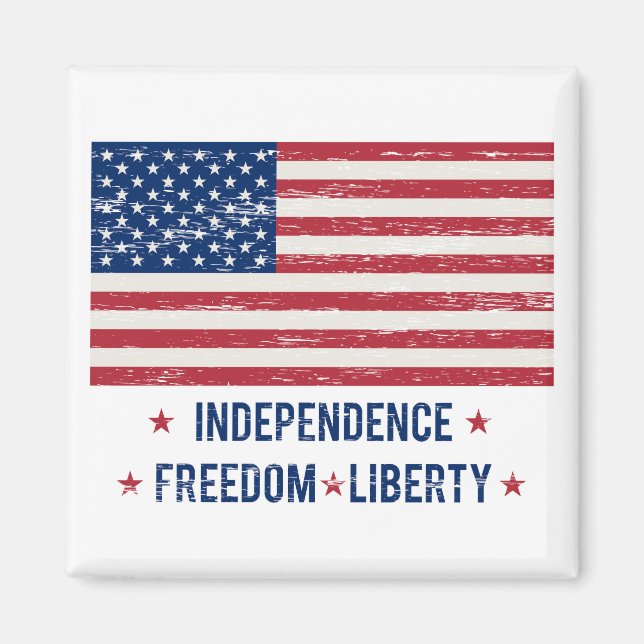 Vintage flag magnet (Front)