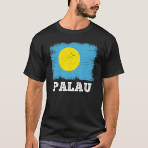 Vintage Flag Palau Country Retro Flag Palauan T-Shirt