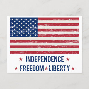 Vintage flag postcard