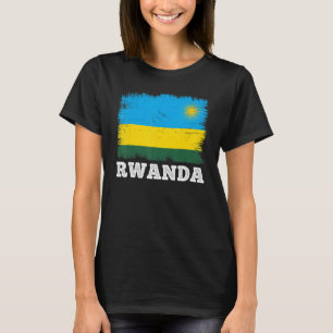 Vintage Flag Rwanda Country Retro Flag Rwandan T-Shirt