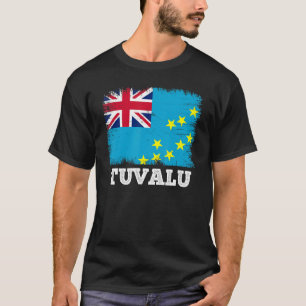Vintage Flag Tuvalu Country Retro Flag Tuvaluan T-Shirt