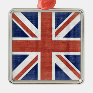 Vintage Flag United Kingdom Ornaments #2