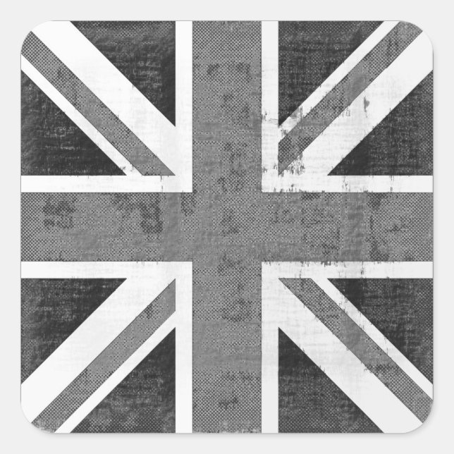 Vintage Flag United Kingdom Stickers (Front)