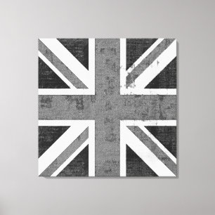 Vintage Flag United Kingdom Wrapped Canvas