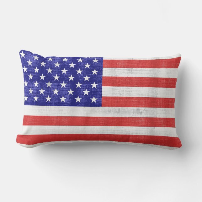 Vintage Flag United States Pillow (Front)