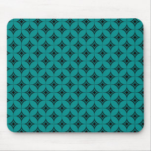 Vintage Flair Mousepad, Teal Mouse Pad