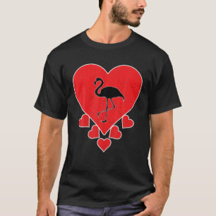 Vintage Flamingo Birds Lover Valentine's Day Flami T-Shirt