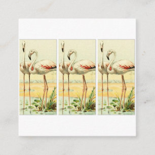 Vintage Flamingo Enclosure Card