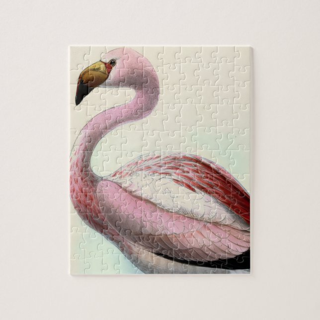Vintage Flamingo Jigsaw Puzzle (Vertical)