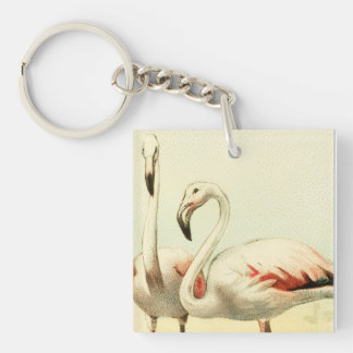 Vintage Flamingo Key Ring