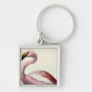 Vintage Flamingo Key Ring