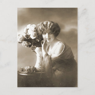 Vintage Flapper (70) Postcard