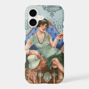 Vintage Flapper Girl in Paris Art