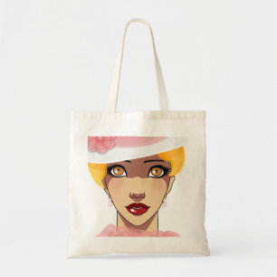 Vintage Flapper Woman Tote Bag