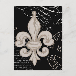 Vintage Fleur de Lis...postcard Postcard