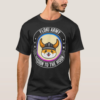 Vintage Floki Inu Coin Mission To The Moon Crypto T-Shirt