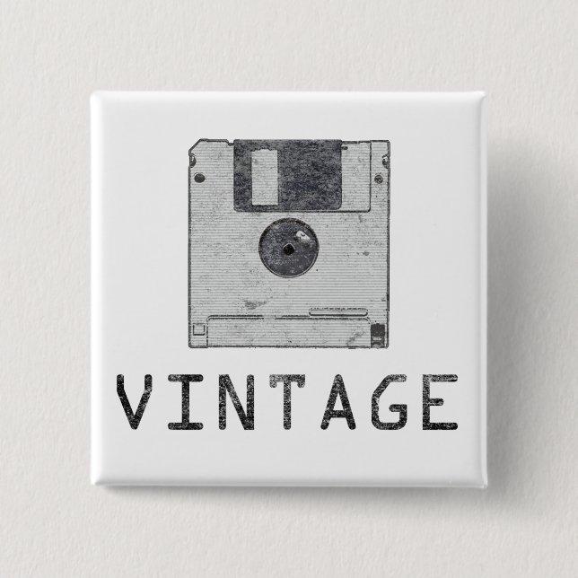 Vintage Floppy Button (Front)