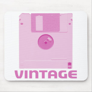 Vintage Floppy Pink Mousepad