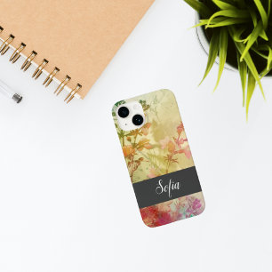 Vintage Flora Grunge Custom Phone Case