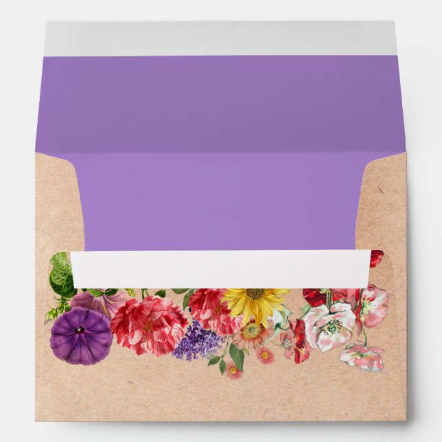 Vintage Floral 2 Envelope (Back (Bottom))