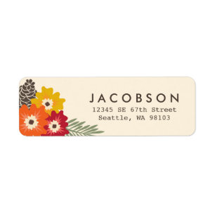 Vintage Floral Address Labels