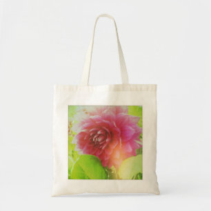 vintage floral aerial poetic tote bag