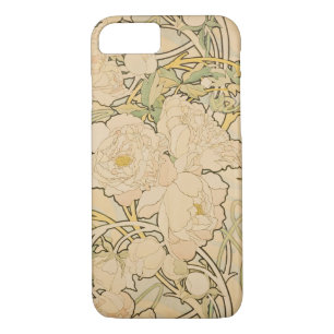 Vintage Floral Alphonse Mucha Peonies GalleryHD Case-Mate iPhone Case