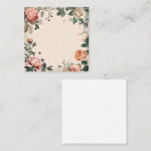 Vintage Floral and Butterfly Elegance Card