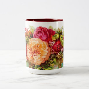 Vintage Floral Arrangement Mug