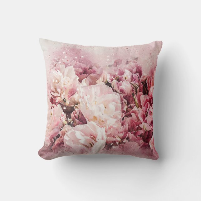 Vintage Floral Art Cushion (Front)