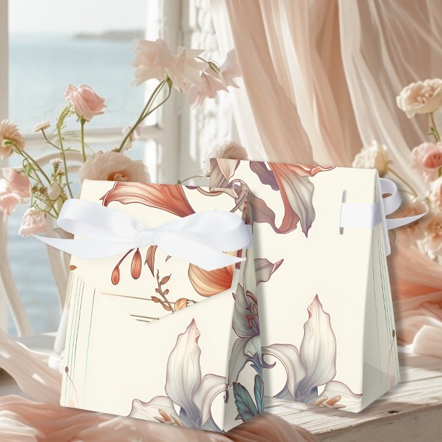 Vintage Floral Art Nouveau Wedding Favour Box (Creator Uploaded)