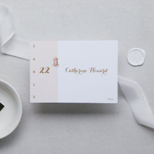 Vintage Floral Art Nouveau Wedding Place Cards