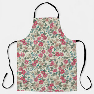 Vintage floral background. Floral pattern with sma Apron