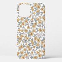 Vintage floral background. Floral pattern with sma