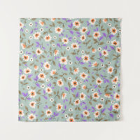 Vintage floral background. Floral pattern with sma