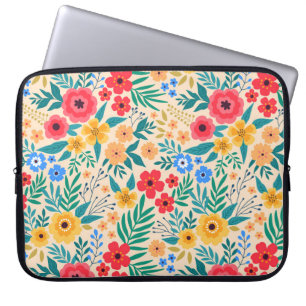 Vintage floral background. Seamless vintage patter Laptop Sleeve