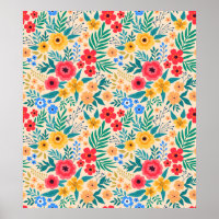 Vintage floral background. Seamless vintage patter