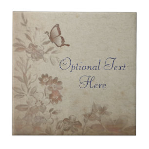 Vintage Floral Beige Tile
