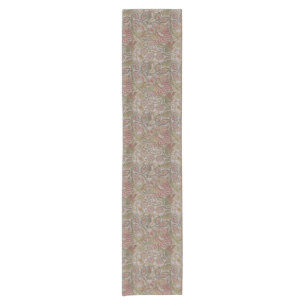 Vintage Floral Bird William Morris Dove and Rose Short Table Runner