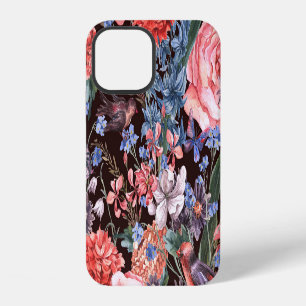 Vintage Floral Birds: Watercolor Elegance. iPhone 12 Case