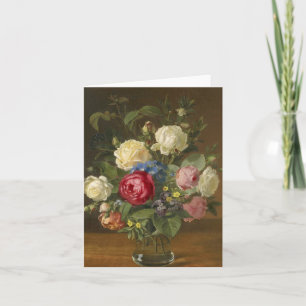 Vintage floral blank Note Cards