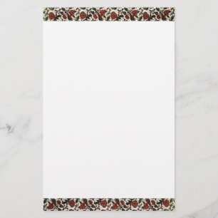 Vintage Floral Border Stationery