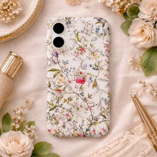 Vintage Floral Botanical iPhone Case – Cottagecore