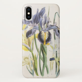 Vintage Floral Botany, Garden Iris Flowers Case-Mate iPhone Case