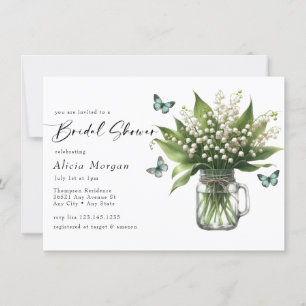 Vintage Floral Bouquet Rustic Bridal Shower Invitation