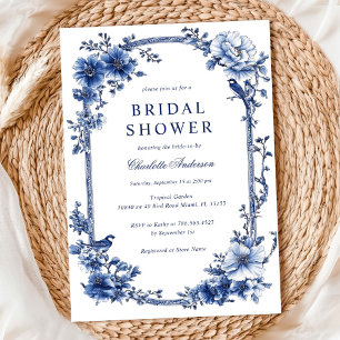 Vintage Floral Bridal Shower  Invitation