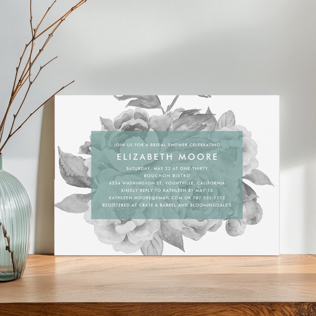 Vintage Floral Bridal Shower Invitation | Jade (Creator Uploaded)