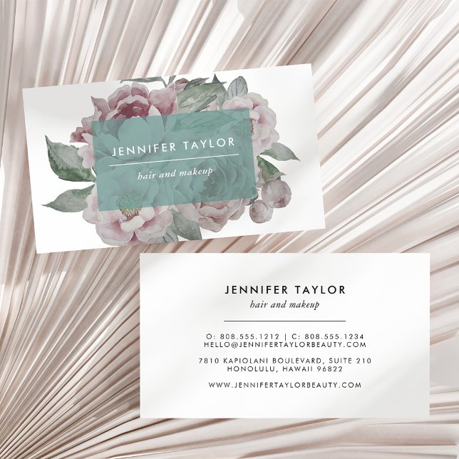 Vintage Floral Business Cards | Jade (Creator Uploaded)